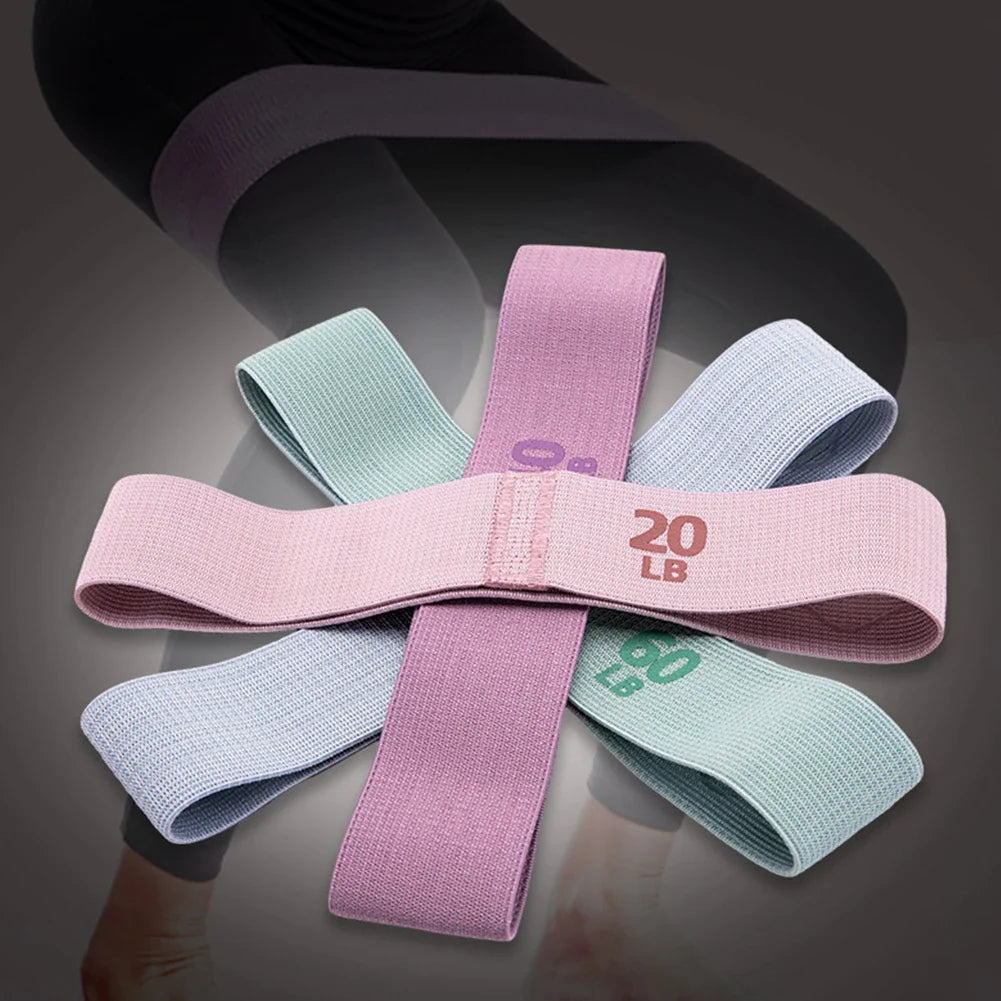 Resistance Booty Bands | Anti-Slip Glute Thigh Elastic Bands for Pilates and Yoga